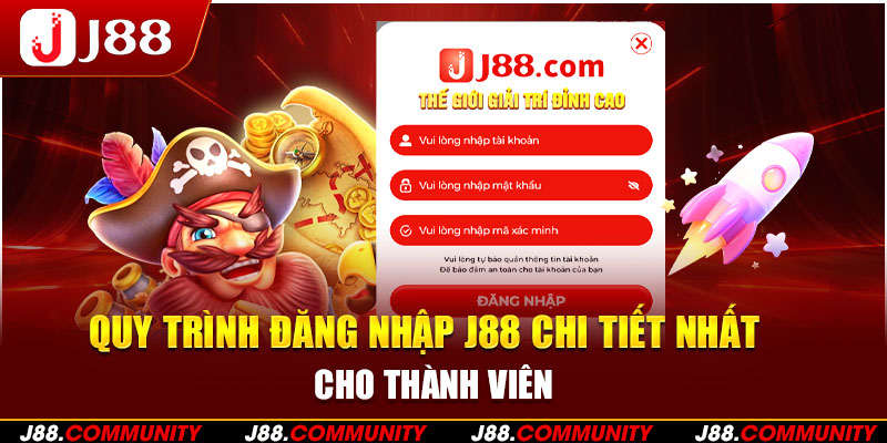 Quy trình đăng nhập J88 chi tiết nhất cho thành viên